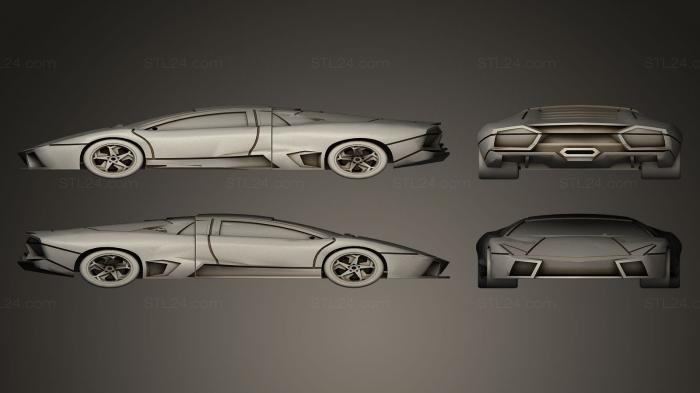 Автомобили и транспорт (Ламборгини, CARS_0006) 3D модель для ЧПУ станка